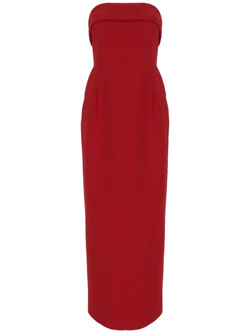 Crimson red interlock dress NEW ARRIVALS | NA01LN0192JKIRMIZI